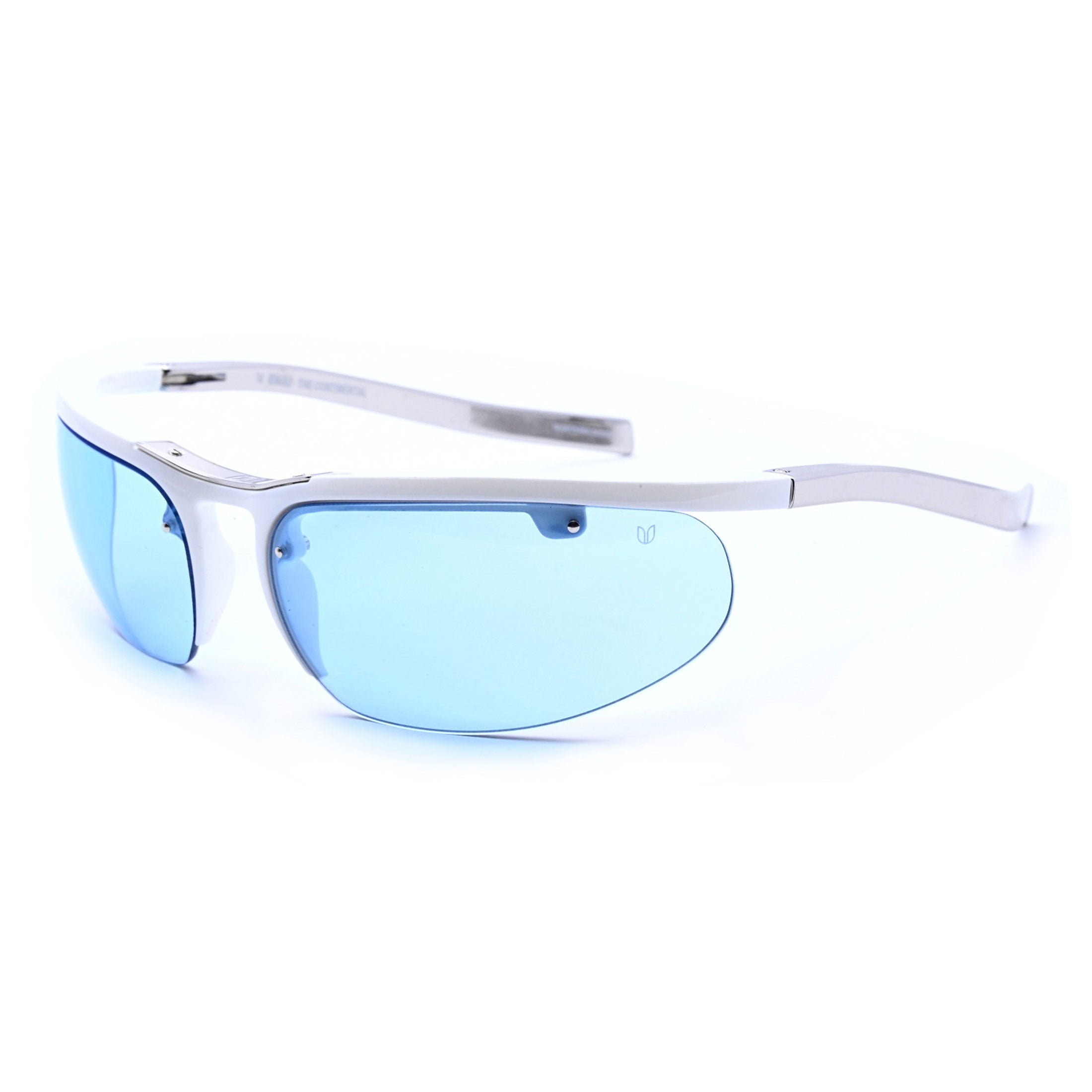 The Continental™ - White with Palladium arms - Sky Blue